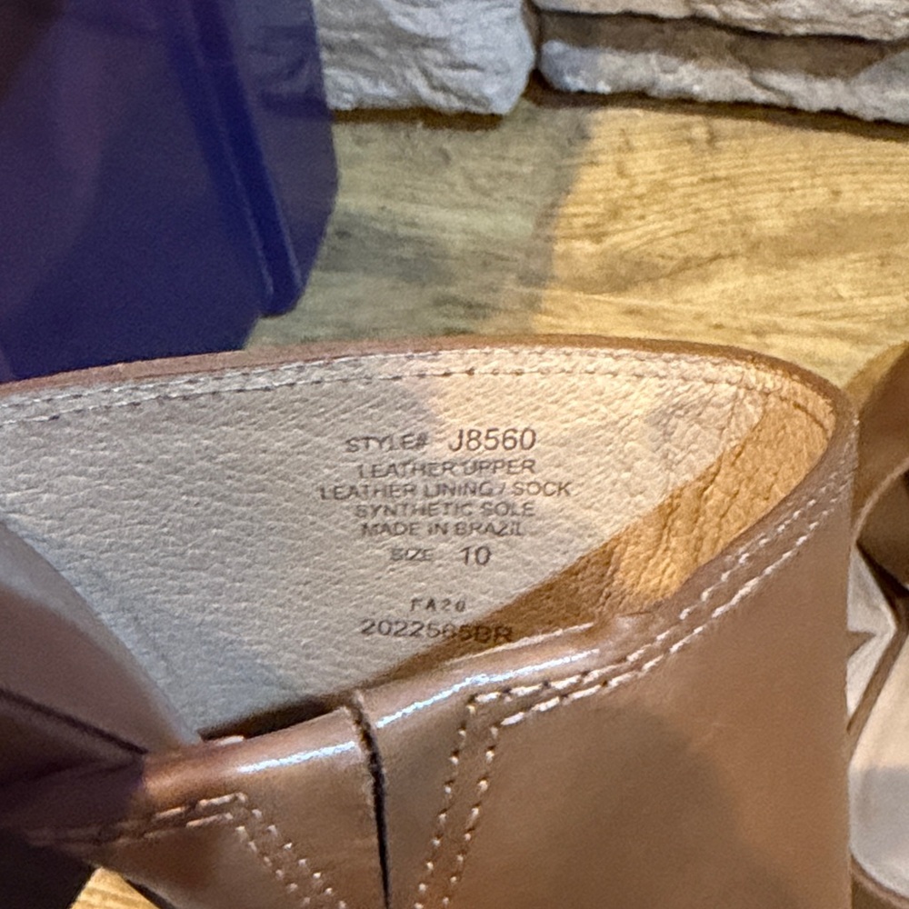 Women’s Madewell Tan Leather Mule Heels size 10 - Picture 7 of 9